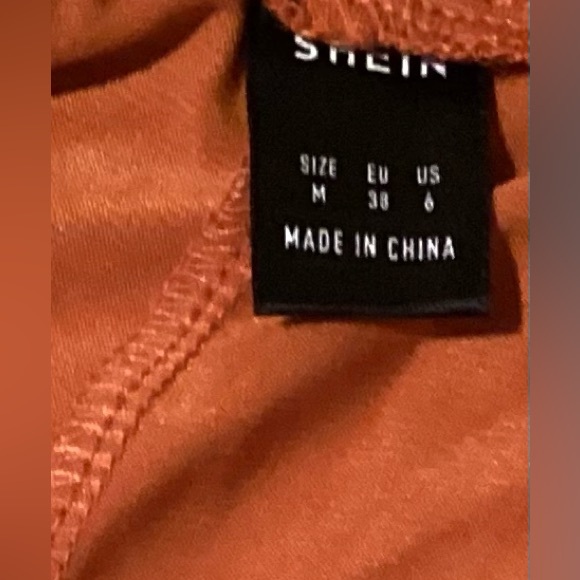 🆕SHEIN  One-Shoulder Rust Jumpsuit - Picture 4 of 4